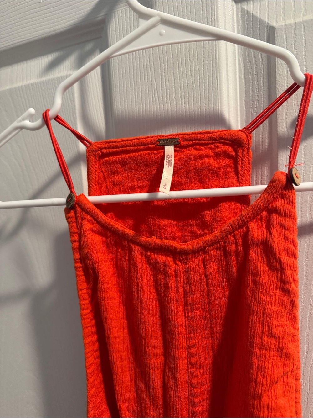 Women’s Orange Wide-Leg Jumpsuit - Picture 6 of 7